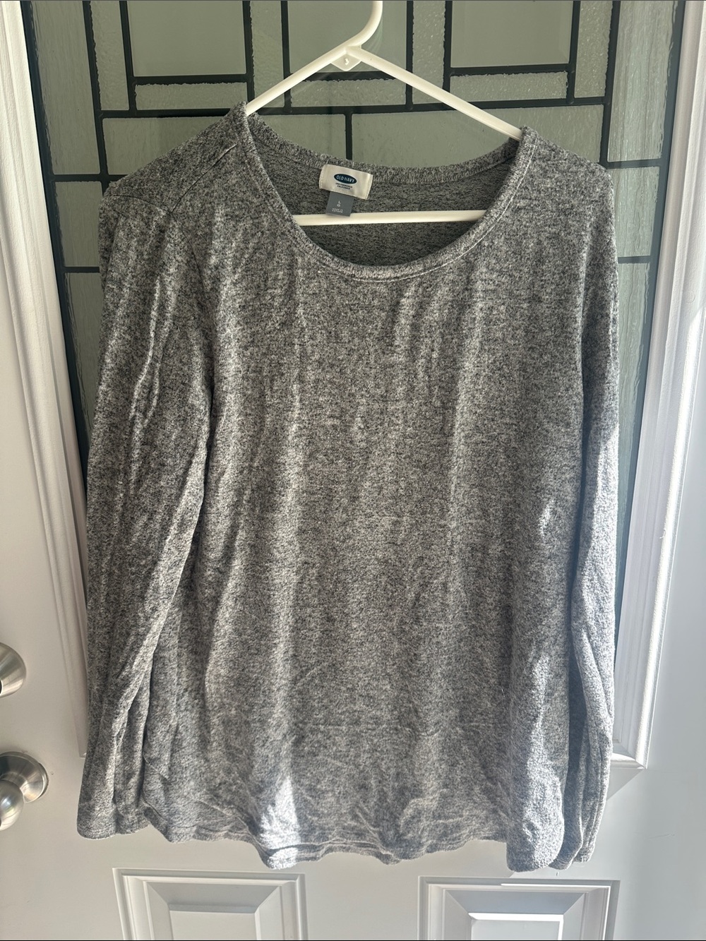 Old Navy Gray Long Sleeve Crewneck Pullover